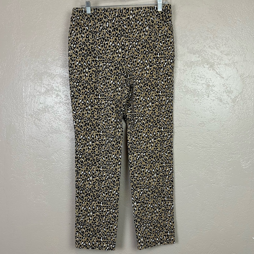 Kim‎ Rogers Black and Brown Straight Leg Pants